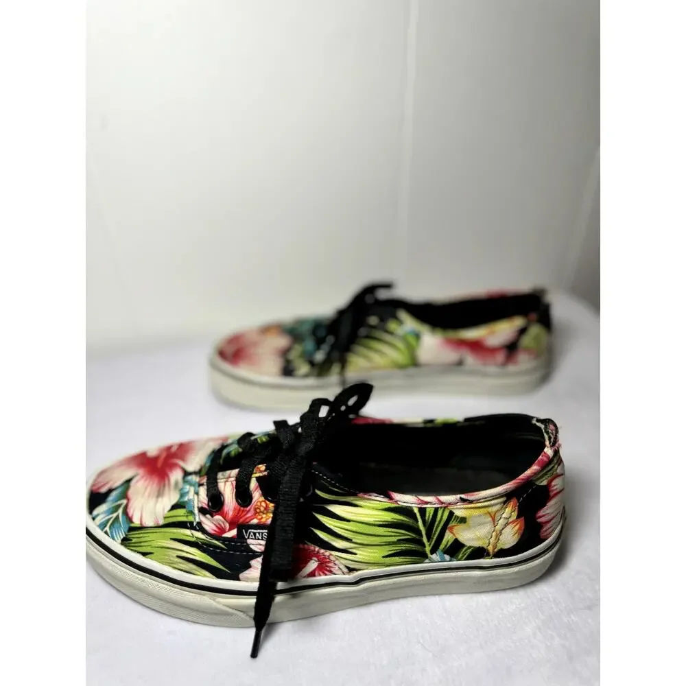 Vans Hawaiian Floral Sneakers Women's Size 7.0